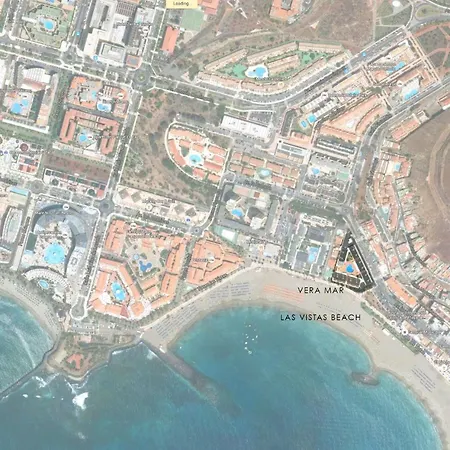 Vera Mar 8a - Primera Linea Con Piscina Y Parking * Arona (Tenerife)